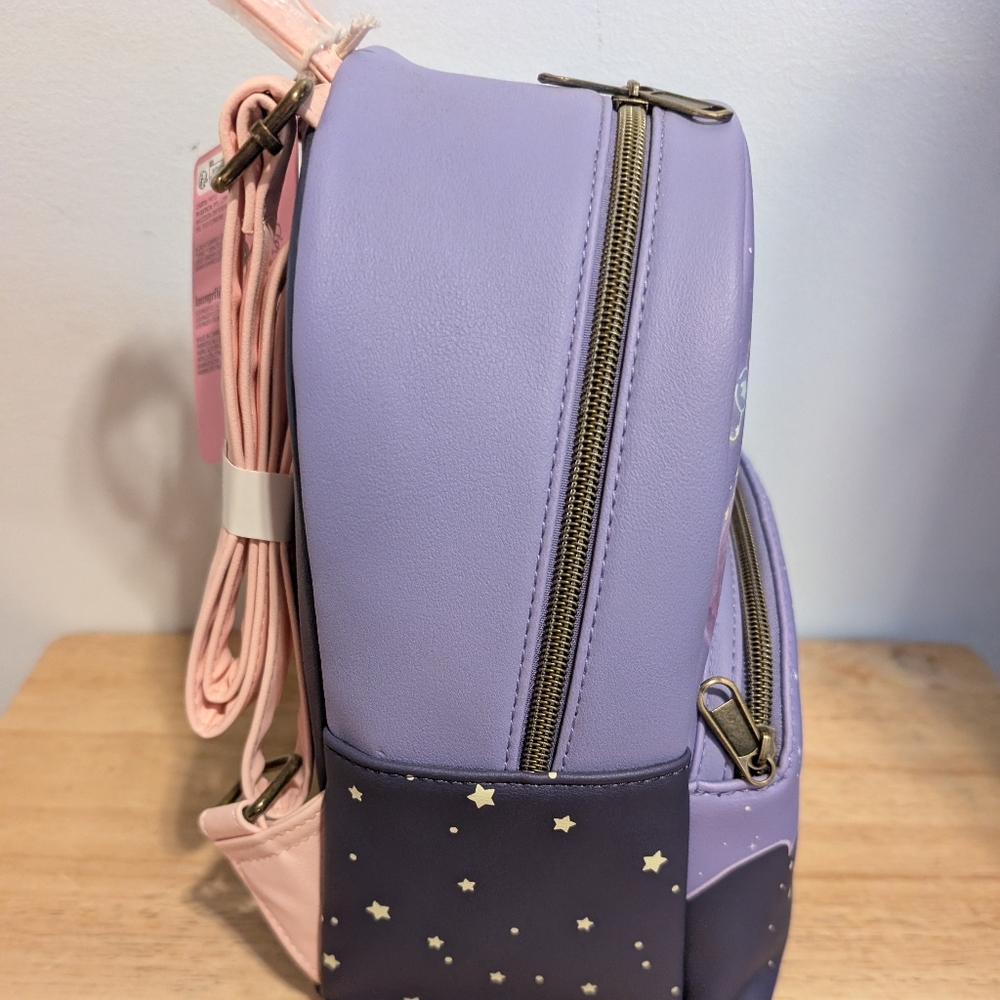 Sanrio Purple Mini Backpack with Sparkly Castle Design - Picture 4 of 5